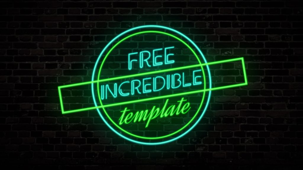 Neon Text Animation Intro Template 11 After Effects Free RKMFX